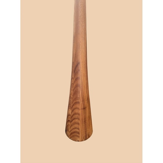 Image 1 of Vintage "Diabolo" floor lamp in natural wood and opaline glass by Joseph-André Motte for Disderot, 1960