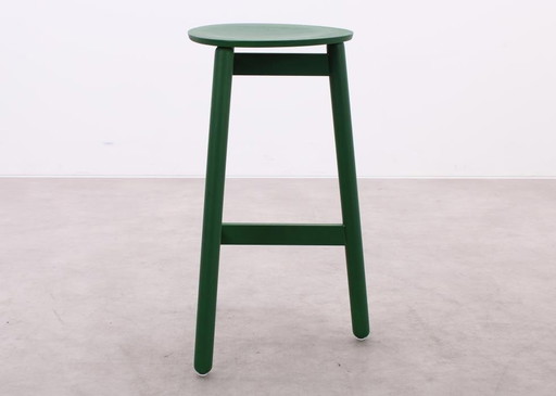 2X Dum Office Beech Barstool Green