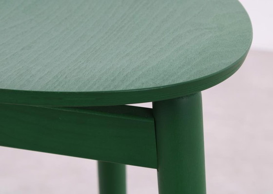 Image 1 of 2X Dum Office Beech Barstool Green