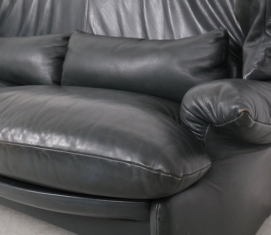 Image 1 of Cassina Portovenere Leather Sofa With Hocker