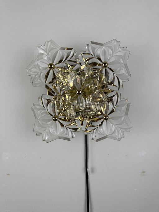 Solken Leuchten Wall Lamp With 5 Glass Flowers!