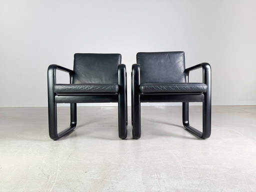 Set of 2 Hombre armchairs Rosenthal chair Burkhard Vogtherr 1970s