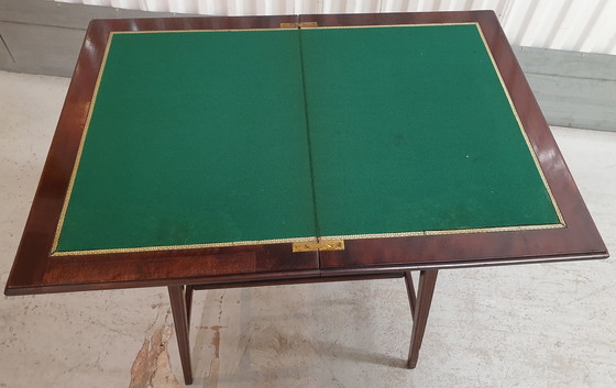 Image 1 of Tavolo da gioco vintage in mogano