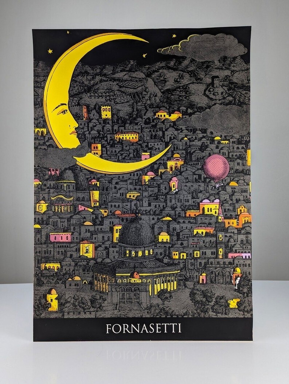 Vintage Poster ”Night Over Jerusalem” By Piero Fornasetti | €900