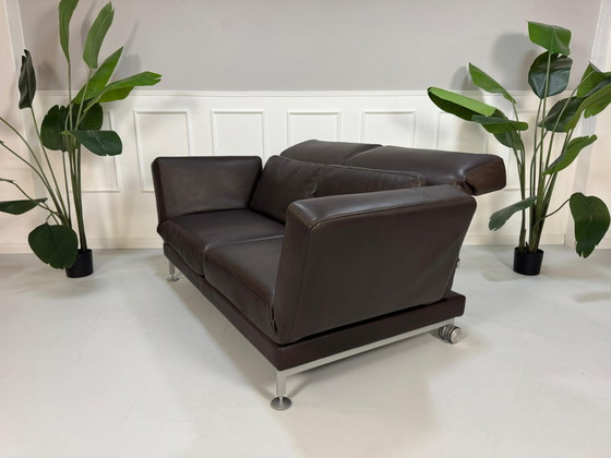 Image 1 of Brühl Moule Designer Sofa Leather Brown Couch