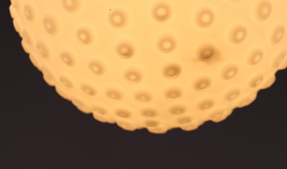 Image 1 of Lampada da soffitto in vetro opalino Bubble Space Age di Rolf Krüger per Staff, Germania, anni '70