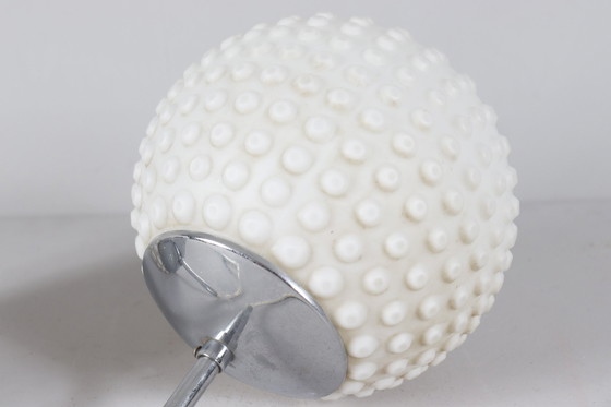Image 1 of Lampada da soffitto in vetro opalino Bubble Space Age di Rolf Krüger per Staff, Germania, anni '70