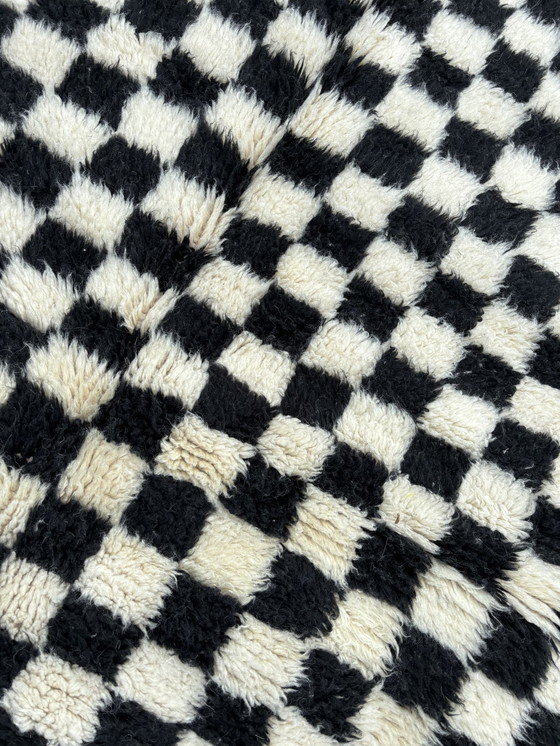 Image 1 of Checkered Wool Rug 