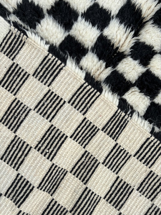 Image 1 of Checkered Wool Rug 