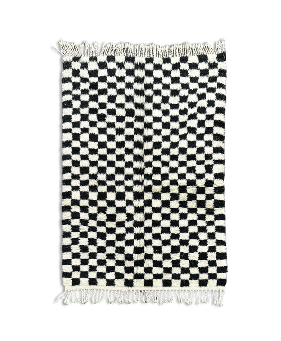 Image 1 of Checkered Wool Rug 