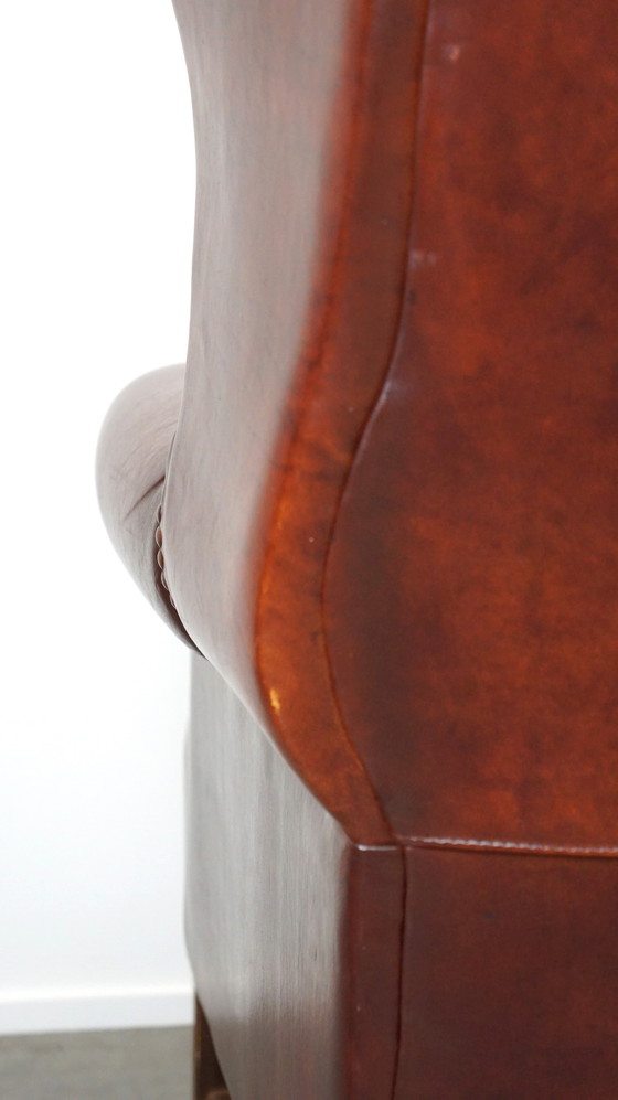 Image 1 of Large Sheep Leather Ear Armchair