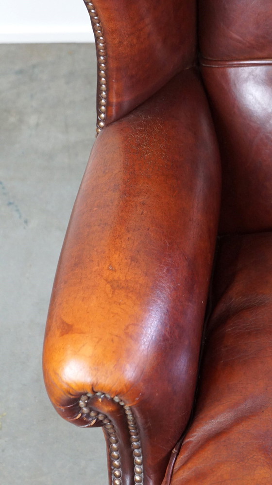 Image 1 of Large Sheep Leather Ear Armchair