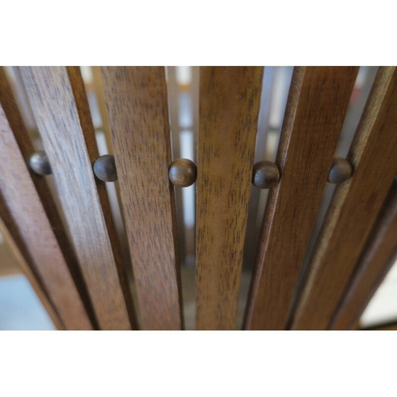 Image 1 of Mid century teak and brass planter on splayed legs, 1960s