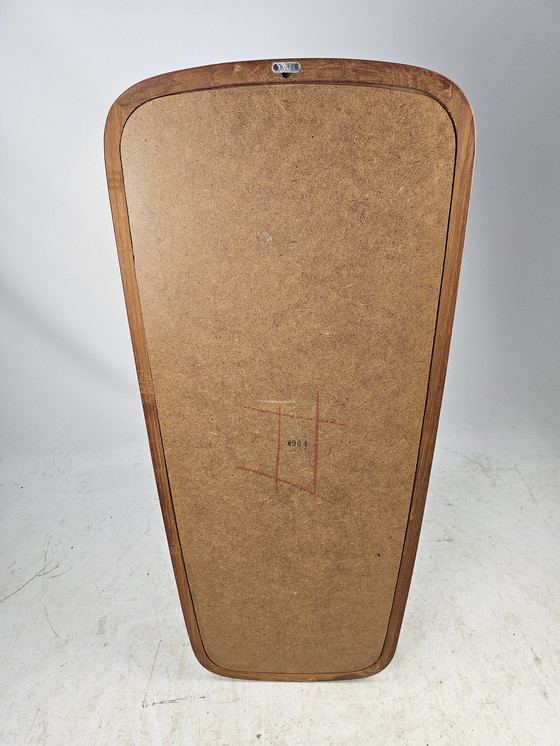 Image 1 of Teak Mirror Danish Organic Shape Minimalist