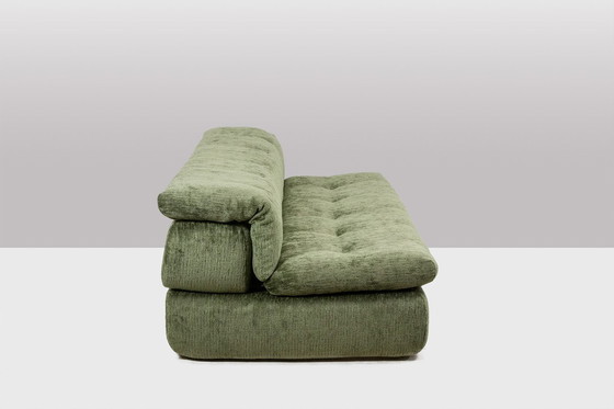 Image 1 of Airborne. Green Velvet Sofa Bed. 1970S.