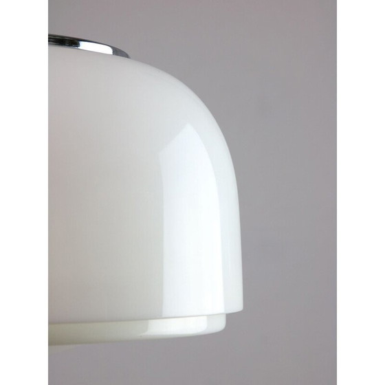 Image 1 of Vintage white Space Age pendant lamp by Guzzini
