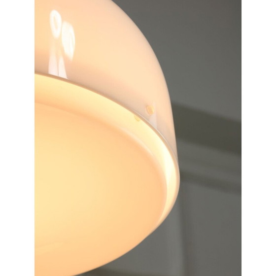 Image 1 of Vintage white Space Age pendant lamp by Guzzini