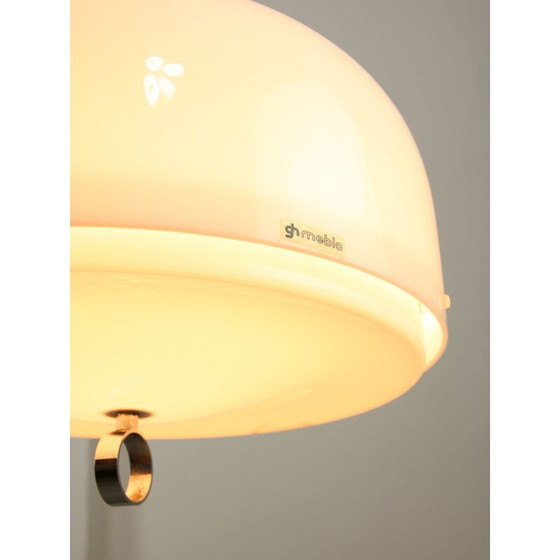 Image 1 of Vintage white Space Age pendant lamp by Guzzini