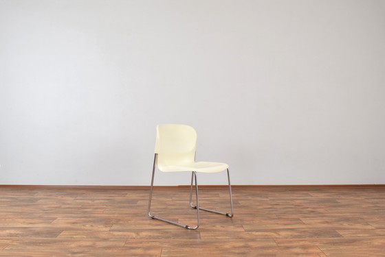 Image 1 of Sm400K White Swing Chair By Gerd Lange For Drabert, Set Of 4, 1980S