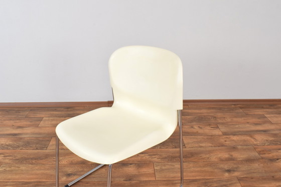 Image 1 of Sm400K White Swing Chair By Gerd Lange For Drabert, Set Of 4, 1980S