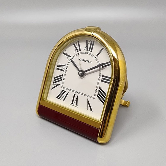 Image 1 of Pendulette pour réveil Cartier Romane des années 1980. Fabriqué en Suisse