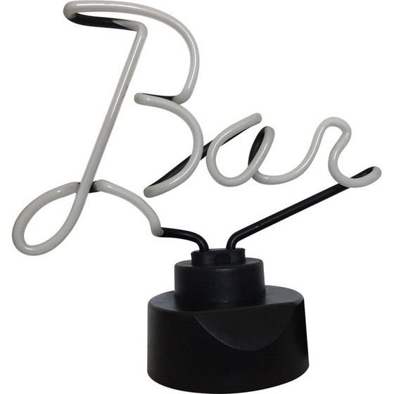Image 1 of Vintage Art Modern light sign to place blue neon