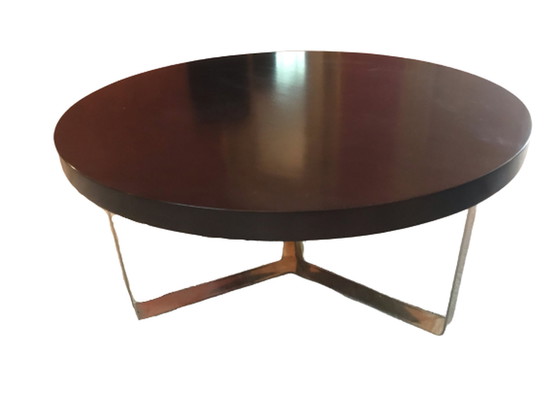 Image 1 of 2x beautiful round black side tables