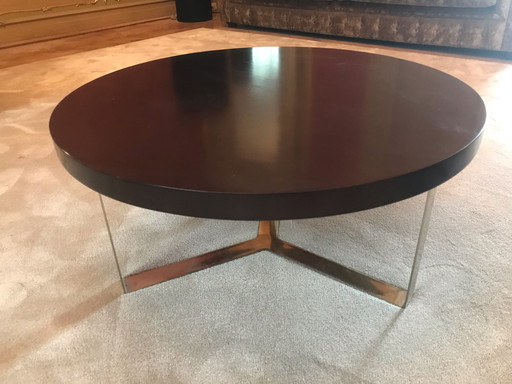 2x beautiful round black side tables