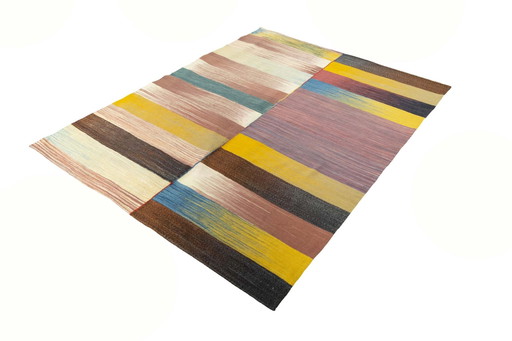 Hand-woven designer kilim - 198 X 153 Cm