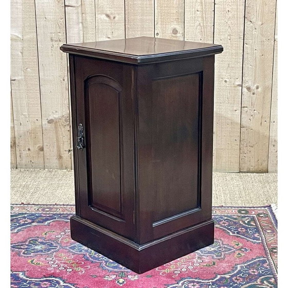 Image 1 of Vintage mahogany bedside table, England 1930
