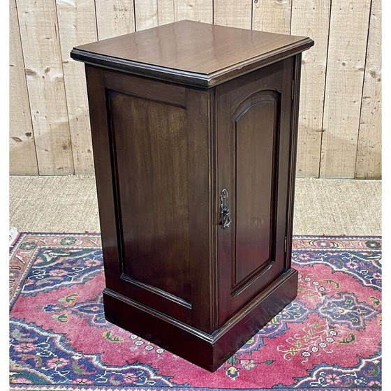 Image 1 of Vintage mahogany bedside table, England 1930