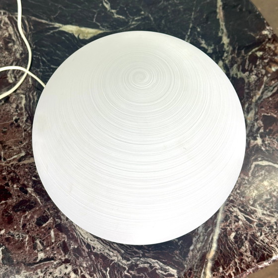 Image 1 of Bulb Lamp From Wofi Leuchten In White With Spiral Print