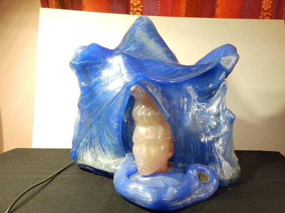 Image 1 of Remo Pintus - Modernist Resin Lighting Sculpture - Vintage