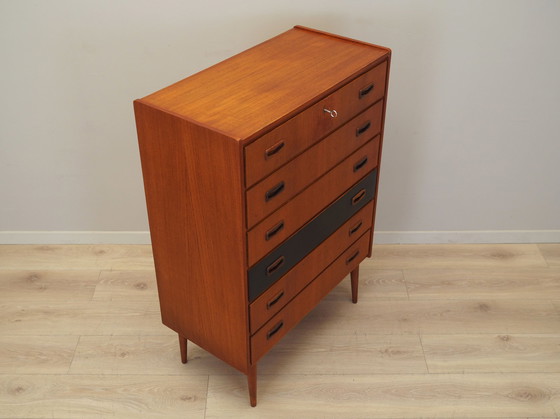 Image 1 of Teak Chest Of Drawers, Danish Design, 1970S, Production: Denmark