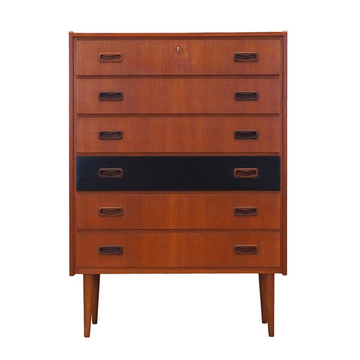 Teak Chest Of Drawers, Danish Design, 1970S, Production: Denmark