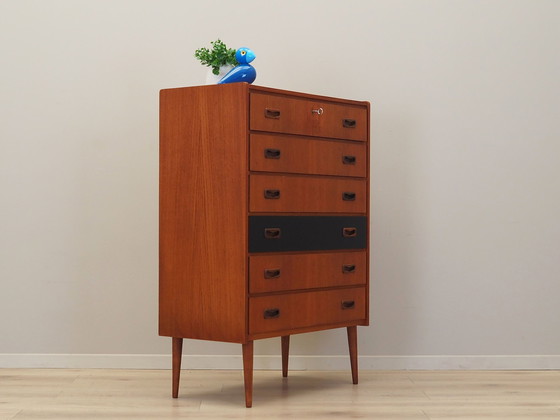 Image 1 of Teak Chest Of Drawers, Danish Design, 1970S, Production: Denmark