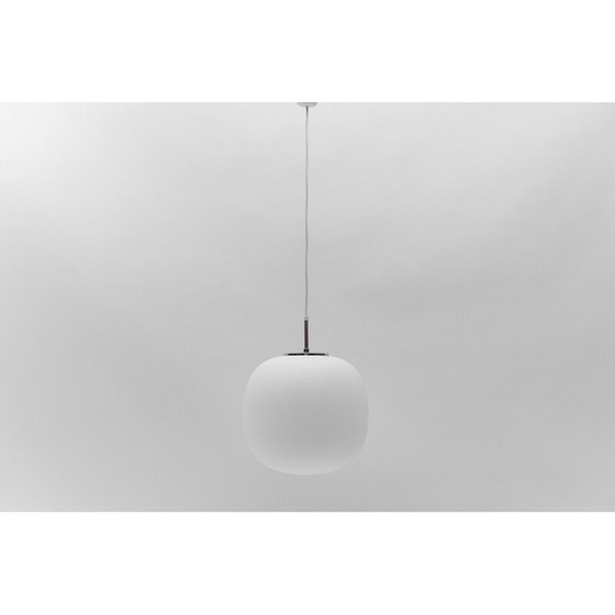Image 1 of Vintage opaline glass ceiling lamp for Limburg, Germany 1960
