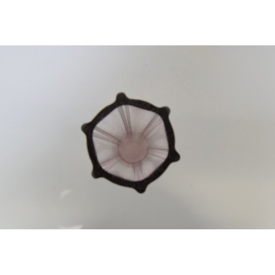 Image 1 of Vintage Art Czech glass vase by Glasswork Novy Bor, 1950s