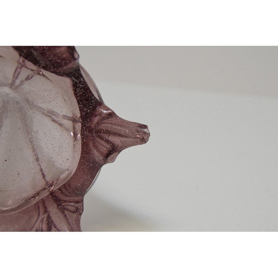 Image 1 of Vintage Art Czech glass vase by Glasswork Novy Bor, 1950s