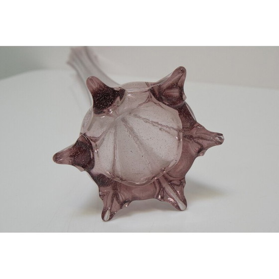 Image 1 of Vintage Art Czech glass vase by Glasswork Novy Bor, 1950s