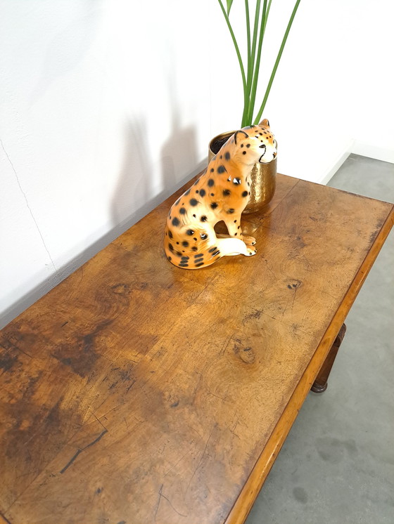 Image 1 of Old burr walnut veneer chest of drawers