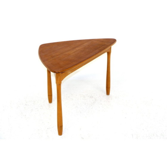 Image 1 of Vintage teak and beechwood coffee table, Sweden 1950s