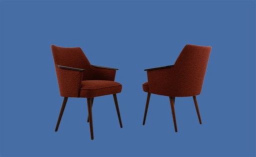 Pair Of Mid-Century Armchairs, Poland, 1960’S