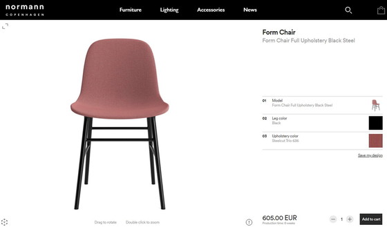 Image 1 of 2x Normann Copenhagen Form Chair