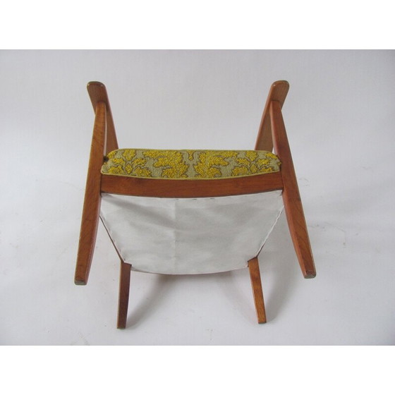 Image 1 of Vintage lady's armchair in yellow, Czechoslovakia 1940