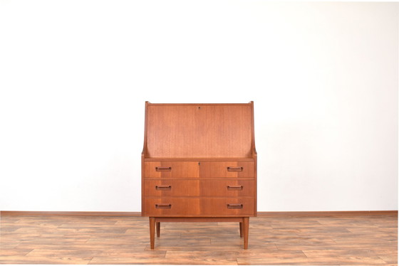 Image 1 of Mid-Century Danish Teak Secretary By Gunnar Nielsen For Tibergaard, 1960S.