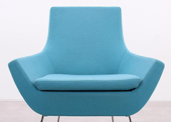 Image 1 of Swedese Happy Easy Low Back Armchair Blue