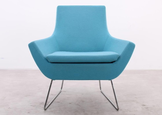 Image 1 of Swedese Happy Easy Low Back Armchair Blue