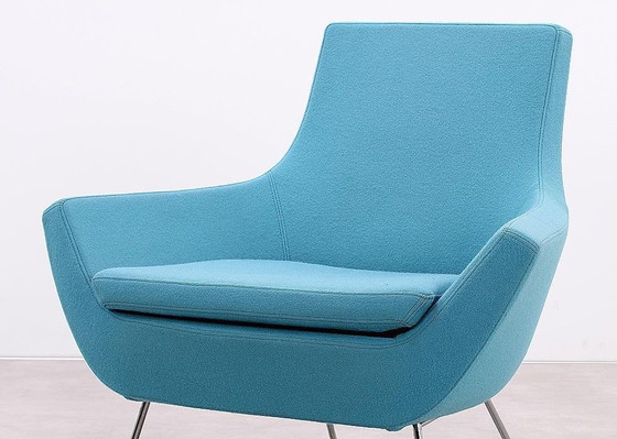 Image 1 of Swedese Happy Easy Low Back Armchair Blue