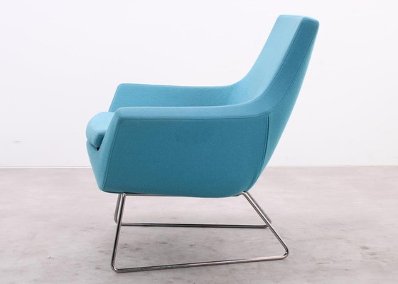 Image 1 of Swedese Happy Easy Low Back Armchair Blue